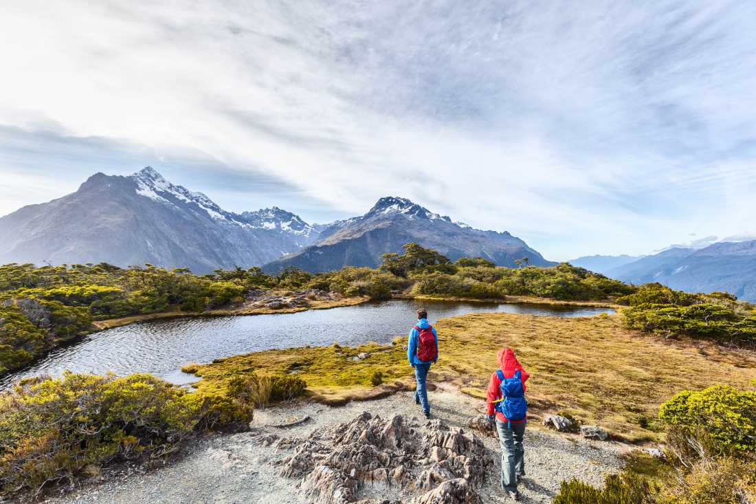 Taking in the stunning sights on the Routeburn Track